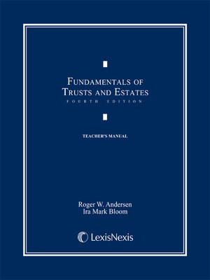 cover image of Fundamentals of Trust and Estates